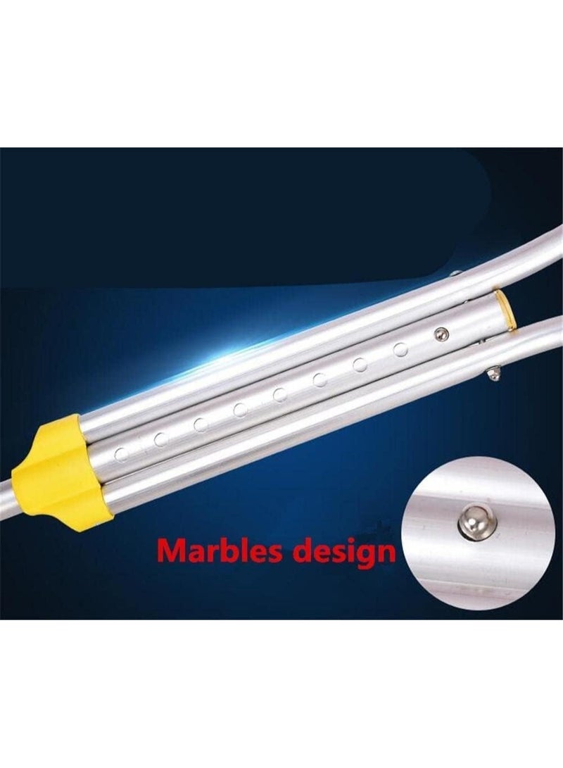 Lightweight aluminum double medical crutch – adjustable with comfortable handles - Image 5